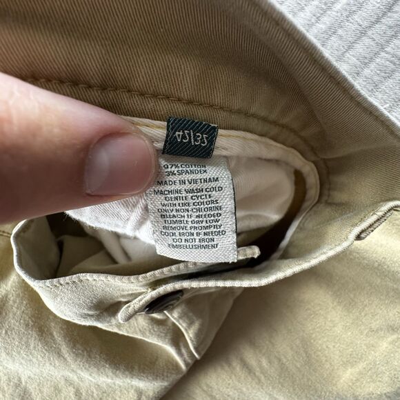 Duck Head Gold School Pant Men 42x32 Tan Chino Khaki Classic Fit Stretch - Picture 10 of 10